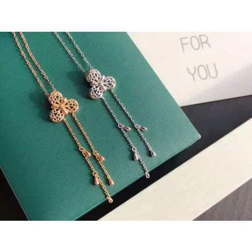 925 Sterling Silver Pendant Necklace Women Retro Palace Style Lace Hollow Moonstone Light Luxury Zircon Fine Jewelry