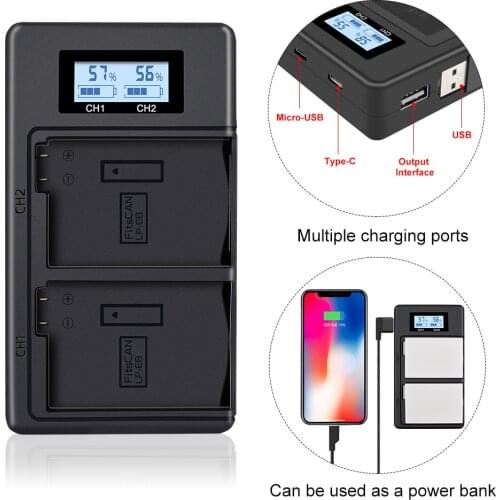 PALO LPE8 LP-E8 LP E8 LCD Display USB camera Battery Charger for Canon EOS 550D 600D 650D 700D Rebel T2i T3i T4i T5i Kiss X4 X5