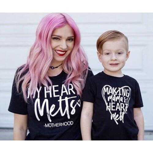My Heart Melt Making Mamas Heart Melt Mommy and Me Matching Shirts Outfits Summer Fashion Family Shirts Baby and Mom Clothes