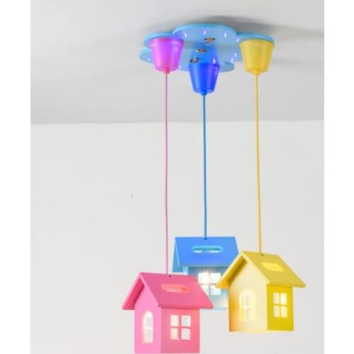 Modern Cartoon Childrens Room Ceiling Lights Amusement Park Kindergarten Energy Saving Eye Lamps Men and Girls Bedroom Lamp
