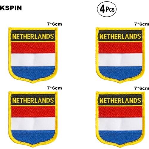 Netherlands Shiled Shape flag patches national flag patches for Cothing DIY Decoration