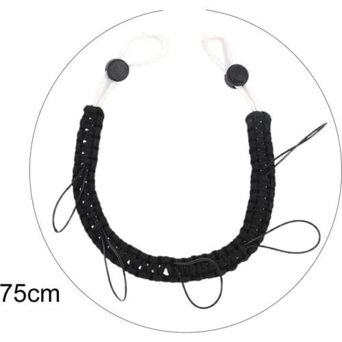 Fishing Lanyard Waterproof Multifunction Braid Fabric Ergonomic Necklace Lanyard for Outdoor