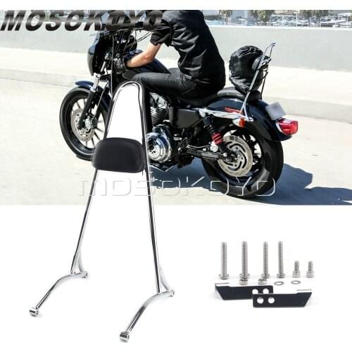 Motorcycle Rear 20'' Tall Passenger Backrest Sissy Bar For Harley Dyna FXD 06-17 Fat Bob Street Bob Super Glide Custom Low Rider
