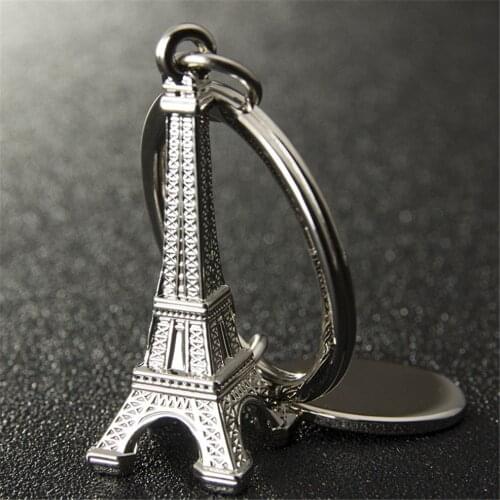 1 Pcs Lovely Mini Torre Eiffel Tower Model Keychain Keyring Keyfob Key Chain Ring Christmas Gifts On Car