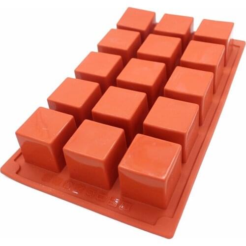 1PC Silicone Ice Cube Maker Form for Ice Candy Cake Pudding Chocolate Molds Easy-Release Square Shape Ice Cube Trays Molds