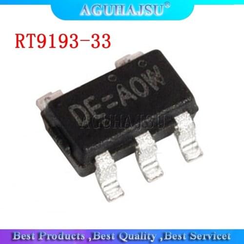 10pcs RT9193-33 RT9193-33GB SOT-23-5 DE = A1D new original