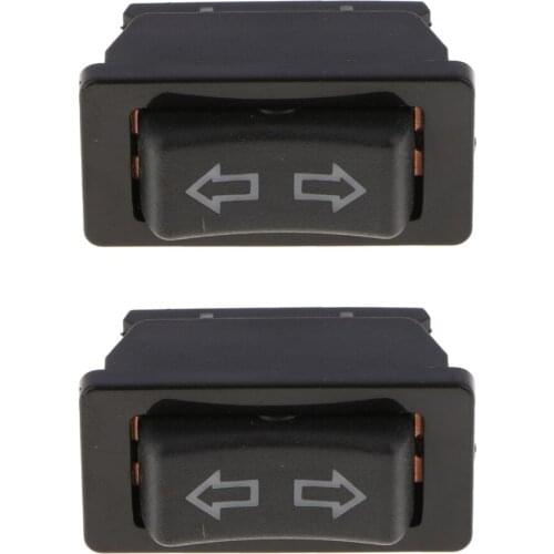 2pcs Front Right Rear Side Single Power Window Switch Button, Universal