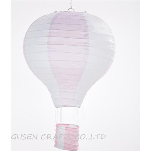 3pcs/lot 12 inch Multicolor Hot Air Balloon light pink Paper Lantern for Birthday Wedding Party Decor Gift