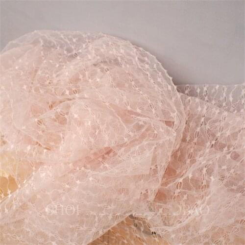 7-Color Handmade Mesh Lace Fabric Ultra-Wide DIY Background Decorative Fabric Bottoming Shirt Clothing Decorative Stretch Fabric