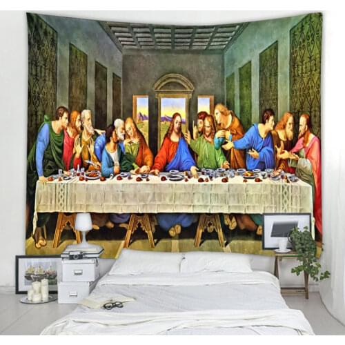 The Last Supper Tapestry Canvas Reproduction Classic Wall Art Canvas Decoration Large Blankets Various Sizes