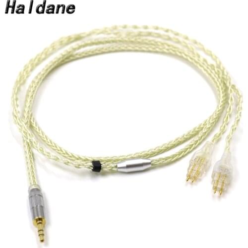Haldane DIY UP-OCC 7n Single Crystal Copper Silver Plated Headphone Upgrade Cable for Sennheiser HD580 HD600 HD650 HDxxx HD660