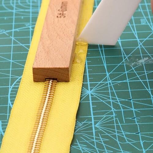 Beech Wood Sewing Accessories Diy Leather Zipper Installation Wallet Fix Diy High Quality Durable Tool Repair