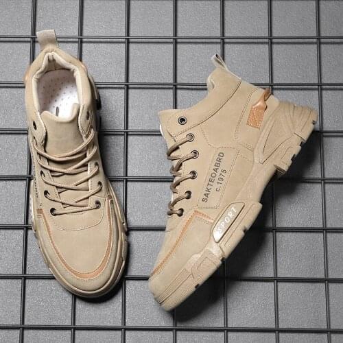 Men Shoes New Hot Sale High top Outdoor Casual Short nail Men Shoes Men Fashion Sneakers Breathable Non-slip Men Vulcanize Shoes