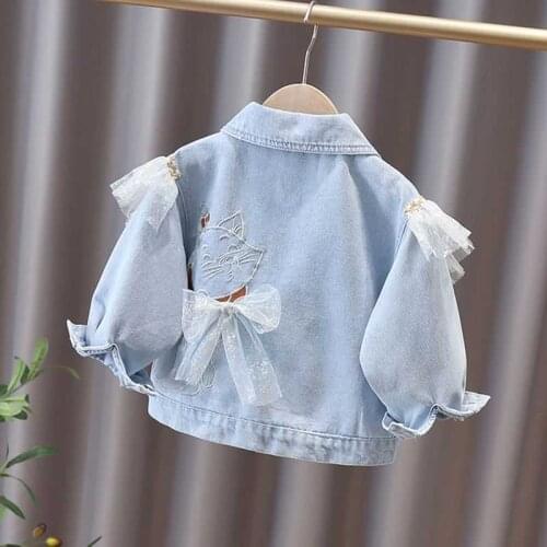 Spring Denim Jacket Big Kids Fashion Clothes For Teen Teens Girls Cardigan 8 To 12 Children Outwear Coats Hoodies