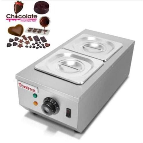 2-Tanks Chocolate Melter Melting Machine Electric Water Heating 110V/220V