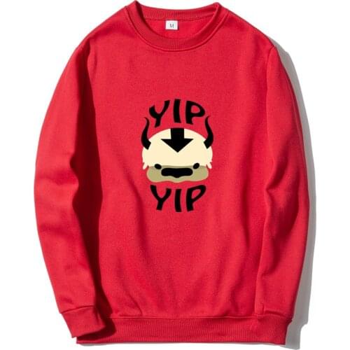 Man fleece warm Sweatshirts Avatar The Last Airbender Harajuku Loose Streetwear Top Autumn Winter O Neck Pullover Hoodies Mens