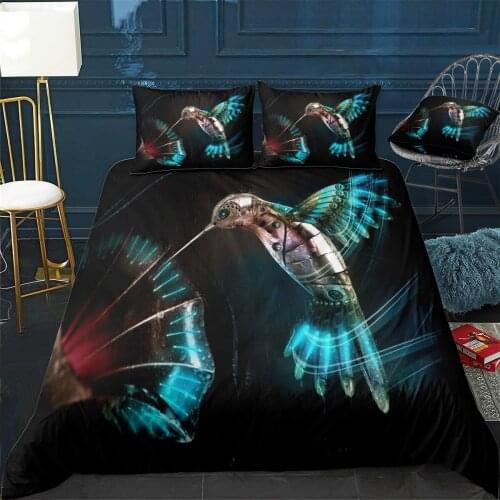 A Cyborg Nature Quilt Cover Pillowcase 3Piece Comforter Bedding Set With Pillow Case Single Double Duvet Cover Home Decora