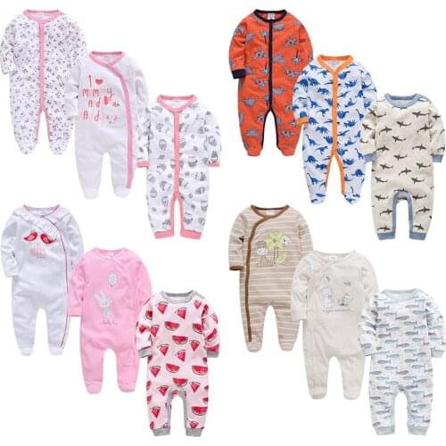 2019 Winter Autumn Baby Girls Clothes Soft Cotton 3pcs/set Baby Boys Costume Full Sleeve одежда для малышей ropa bebe Jumpsuits