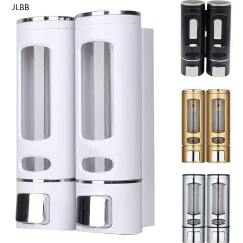 Single/Double 400ml Soap Dispenser Wall-mount Shower Bath Shampoo Dispenser Liquid Soap Container Bathroom Washroom Accessories