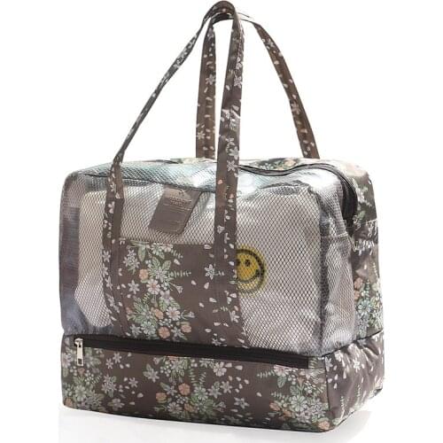 Dry and Wet Separation Male Female Storage Waterproof Bag Bathing Wash Bag Large Capacity Outdoor Sport Beach Swimming Bag