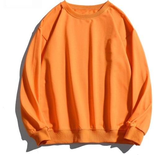 PARKLEES 2021 Autumn Cotton Pull Men Sweatshirts O-Neck Oversize Casual Solid Rib Sleeve Sweatshirt Harajuku Unisex Streetwear