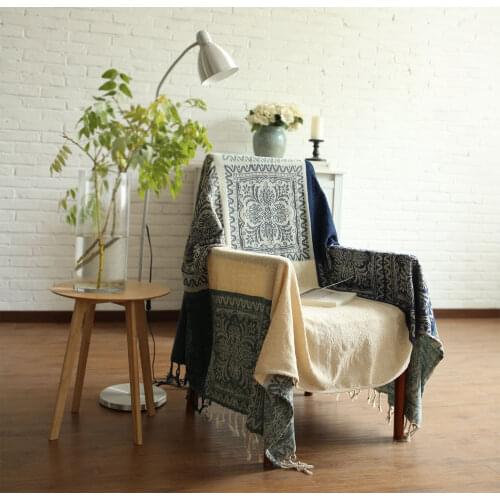 Plaid Printed Sofa Blanket Slipcover Geometric Sofa Cover Throw Blanket For Living Room Travel Home Bedspread Chair Sofa Cover