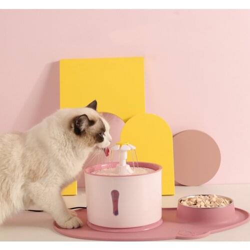 Pet Cat Water Fountain Automatic Circulation Water Dispenser Drinking Bowl and Filters Charge Mute Water Bottle Cat Water Feeder