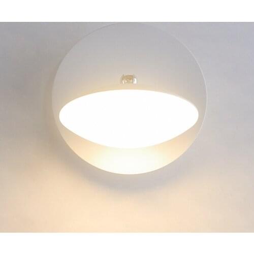 Beside Reading Wall Lamp Bedroom LED Wall Lights Angle Adjustable Bedroom Light Fixtures Whiite Round Iron Lamps Lampara Pared