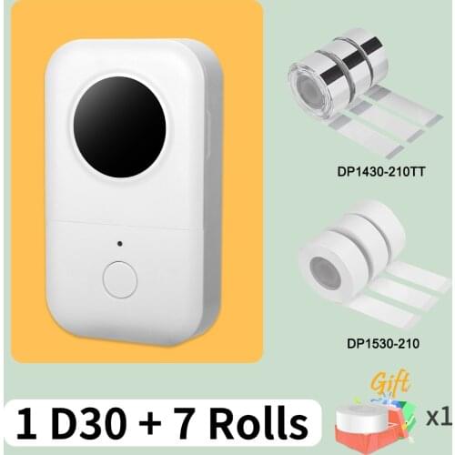 No Ink Label Makers Phomemo D30 Mini Printer Colorful Labeler Gold Silver Paper Smartphone Thermal Ticket Impresora Machine