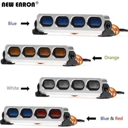 RC Ultra LED Light Roof Bar 5 flashing Modes 1/10 1/8 For RC Crawler Car Part HSP HPI Kyosho HSP Axial Truck Short-Course Tamiya