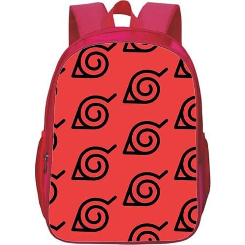 13inch Japan Anime 3D Print Cartoon Akatsuki Backpack Teens Uzumaki Bag Fashion Akatsuki Anime Backbags Boy Girl Schoolbag