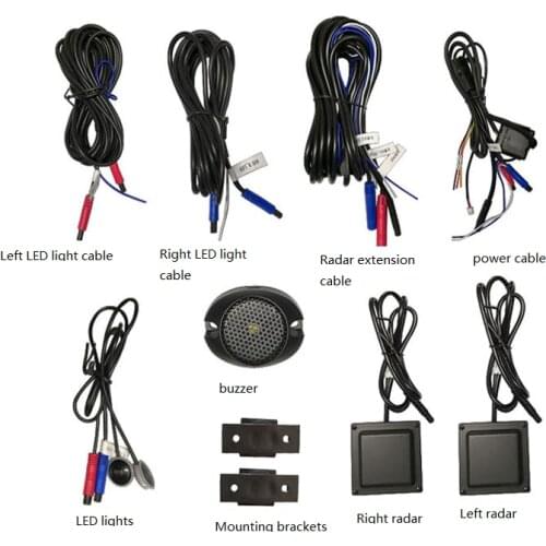 Car Blind Spot Monitoring BSD BSA BSM Radar Detection System Microwave Sensor Assistant Car Driving Security