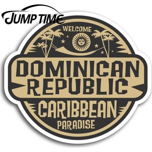 Jump Time for Dominican Republic Vinyl Stickers Sticker Laptop Luggage Gift Car Decal Window Wiper Trunk Car Styling