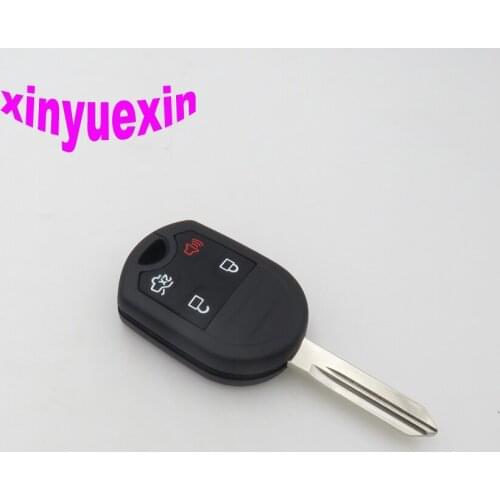 XinYueXin 4 Buttons Folding Remote Key Shell Fob Cover For Ford Focus Fiesta C Max Ka No Chips Replacement Key Case Shell