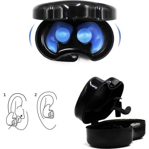 1 Pair Soft Silicone Ear Plugs Ear Protection Reusable Professional Music Earbuds Noise Reduction For Sleep