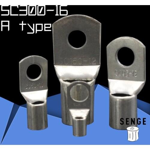 1piece SC(JGK)300-16 tinned copper cable lugs crimp type Electric power fittings equipment contact A type National Standard