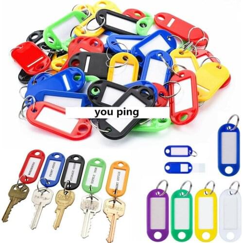 10 Colour lanyard for keys Card Badge Holder Keychain ID Label Key rings Name Cards Office Accessories organizer desk