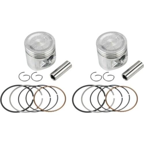 2 SETs NEW Motorcycle 53mm 15mm Piston Pin Ring Kit for Honda Rebel CA250 CMX250 96-11 CMX250C 03-11 250cc 253FMM Engine Parts