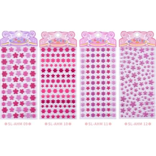 2 Sheet 3D Three-dimensional Cherry Blossom Sticker Cute Album Calendar Notebook Decor Foam Stickers Diy Scrapbooking Stationery