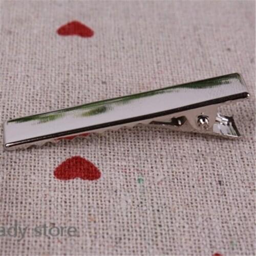 250pcs 7.5cm single prong rectangle plain metal alligator clips with small teeth various sizes