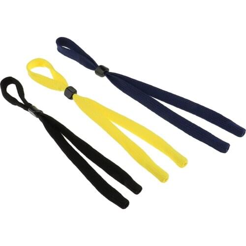3 Pcs Yellow Black Blue Nylon Eyeglass Glasses Sunglasses Cord Holder Strap Chain Neck Strap Reading Noslip Glasses