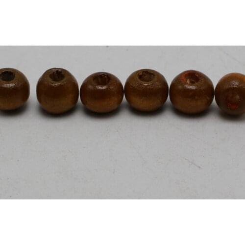 500 Coffee 8mm Round Wood Beads~Wooden beads