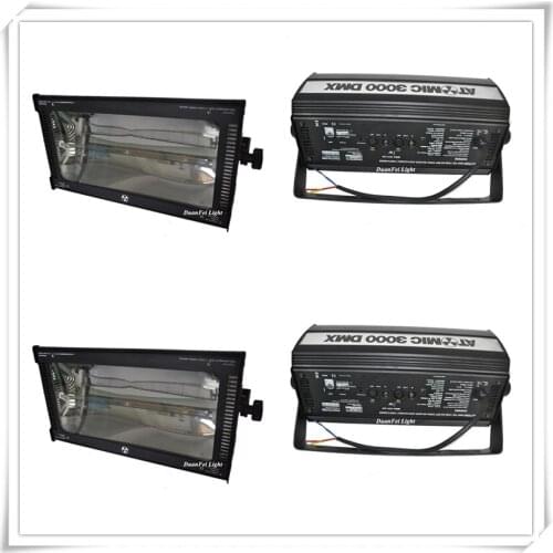 6 pcs KTV Stage show Atomic 3000 Strobe Light dmx Super bright 3000W DMX Strobe Flash Light 3000W