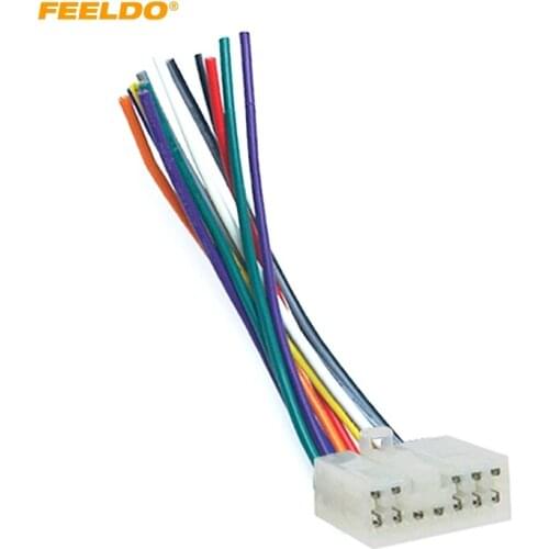 FEELDO Car Audio Radio 12pin Male Plug Connector Wire Harness Adapter For Suzuki Wagon R Audio CD Player Wiring #HQ6447