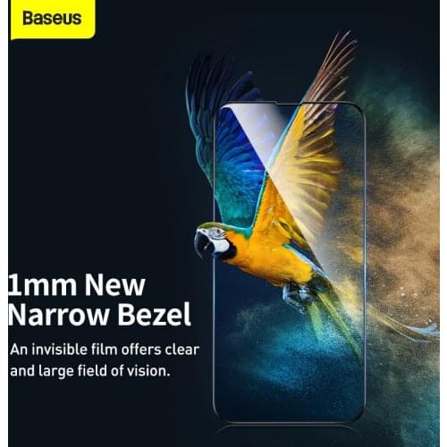 Baseus 2PCS Tempered Glass For iPhone 13 Full Cover Screen Protector For iPhone 2021 Anti Blue Ray Anti Glare Tempered Film
