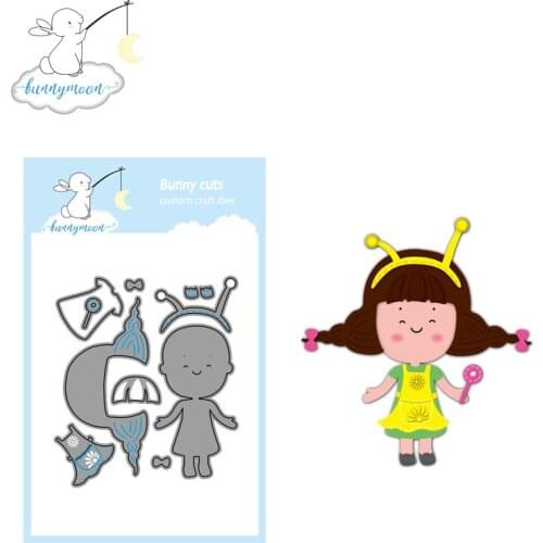 CH Lollipop girl Metal Die Cuts Metal Cutting Dies Scrapbooking Suit For Sizzix Fustella Big Cards Album