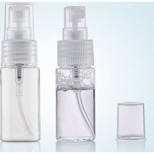 200pcs 20 ML Spray Pump Bottle,Transparent Plastic Cosmetic Container With Mist Atomizer,Small Perfume Vials
