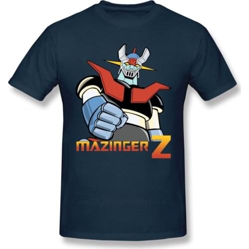 Cool Mazinger Z Robot T Shirt For Man New Short Sleeve Anime O-neck Tee Shirt High Street Vaporwave Fashion Mens Clothes