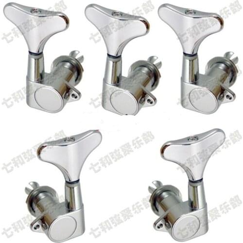 Chrome Electric Bass Guitar Tuning Pegs 3R2L Tuners Machine Heads Tuning Keys buttons Guitar accessories parts