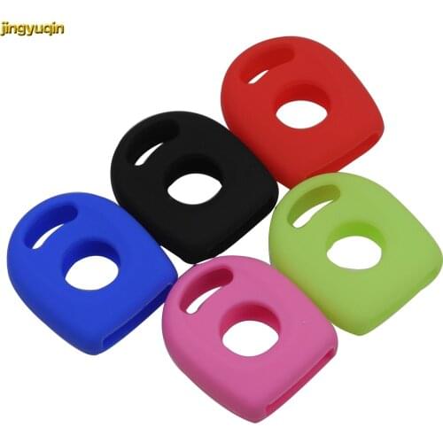 Jingyuqin 50pcs Car key Luminous Silicone Case for Volkswagen VW B5 Passat Golf Phaeton Rabbit GTI Beetle Polo BoraTrans rubber